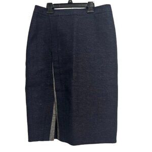 BCBG Maxazria Grayce Blue Dark Midnight Skirt Size 8